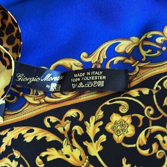 NEW GIORGIO MORESCO ITALIAN BEAUTIFUL LEOPARD PRINT SCARF - Picture 4 of 4
